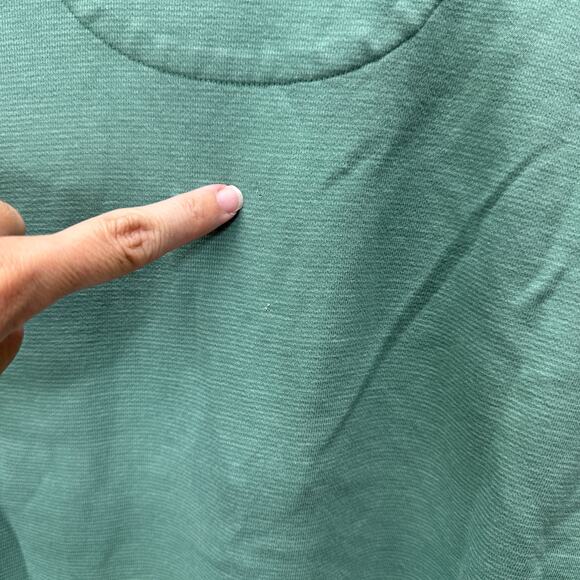 Vineyard Vines Mens 1/2 Zip Cotton Pullover Size S Green Whale Logo Spellout - Picture 5 of 6